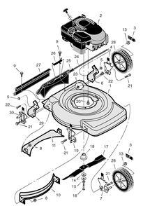 Part Location Diagram of 015X79 Murray Nut, Hex